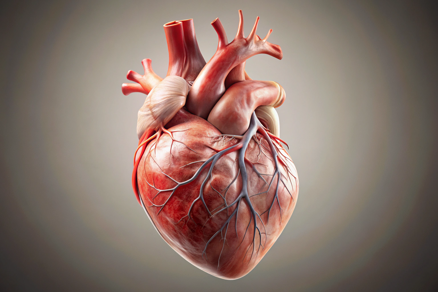 A detailed image showing a human heart with subtle visual cues of strain, such as faint red highlights or a slightly enlarged appearance, set against a neutral background with no text or symbols